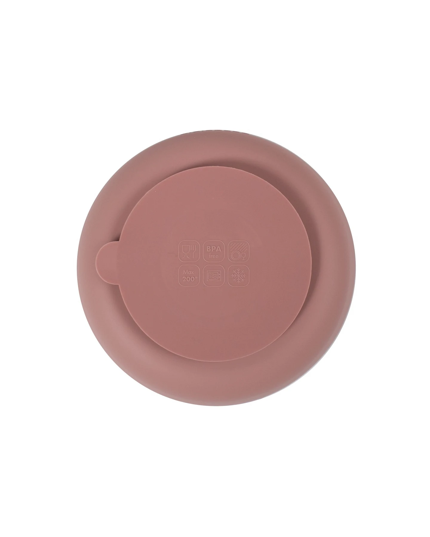 Kinderteller aus Silikon 2er-Set rose Maße 19 x 19 x 5 cm – Ansicht 2