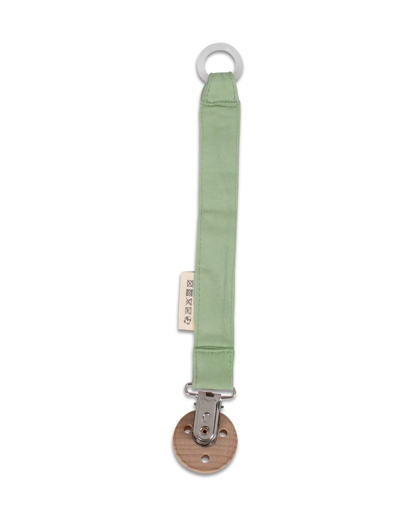 Schnullerkette mit Silikonring Tender Green Maße 2 x 22 x 0,7 cm – Ansicht 2