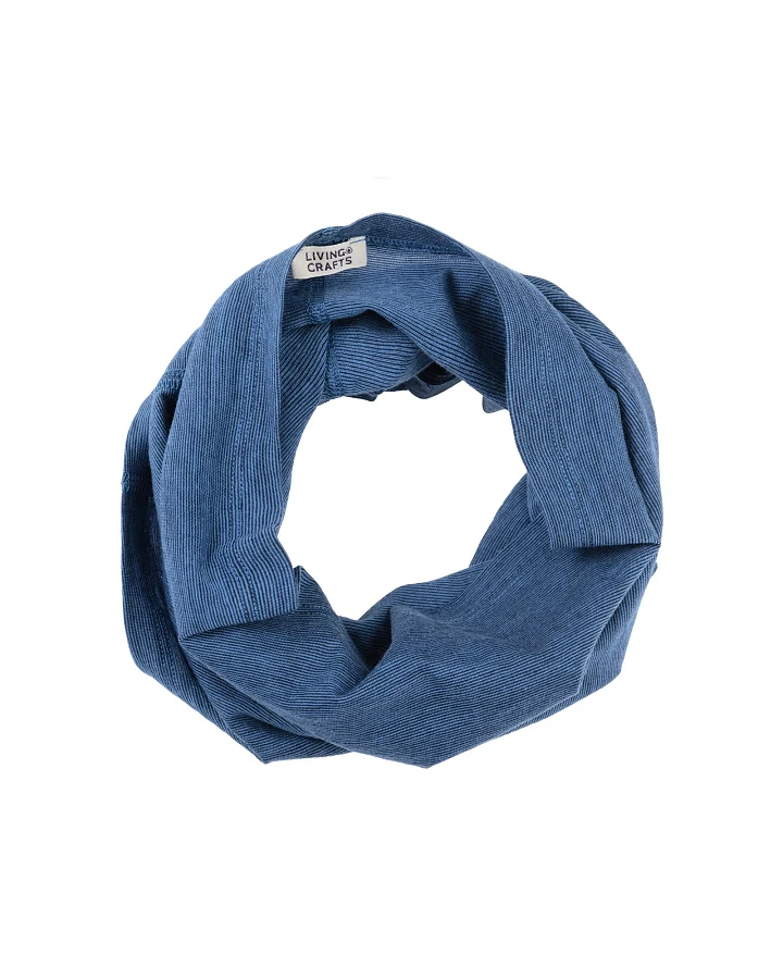 Living Crafts Multifunktionstuch, Single Jersey, blau One size