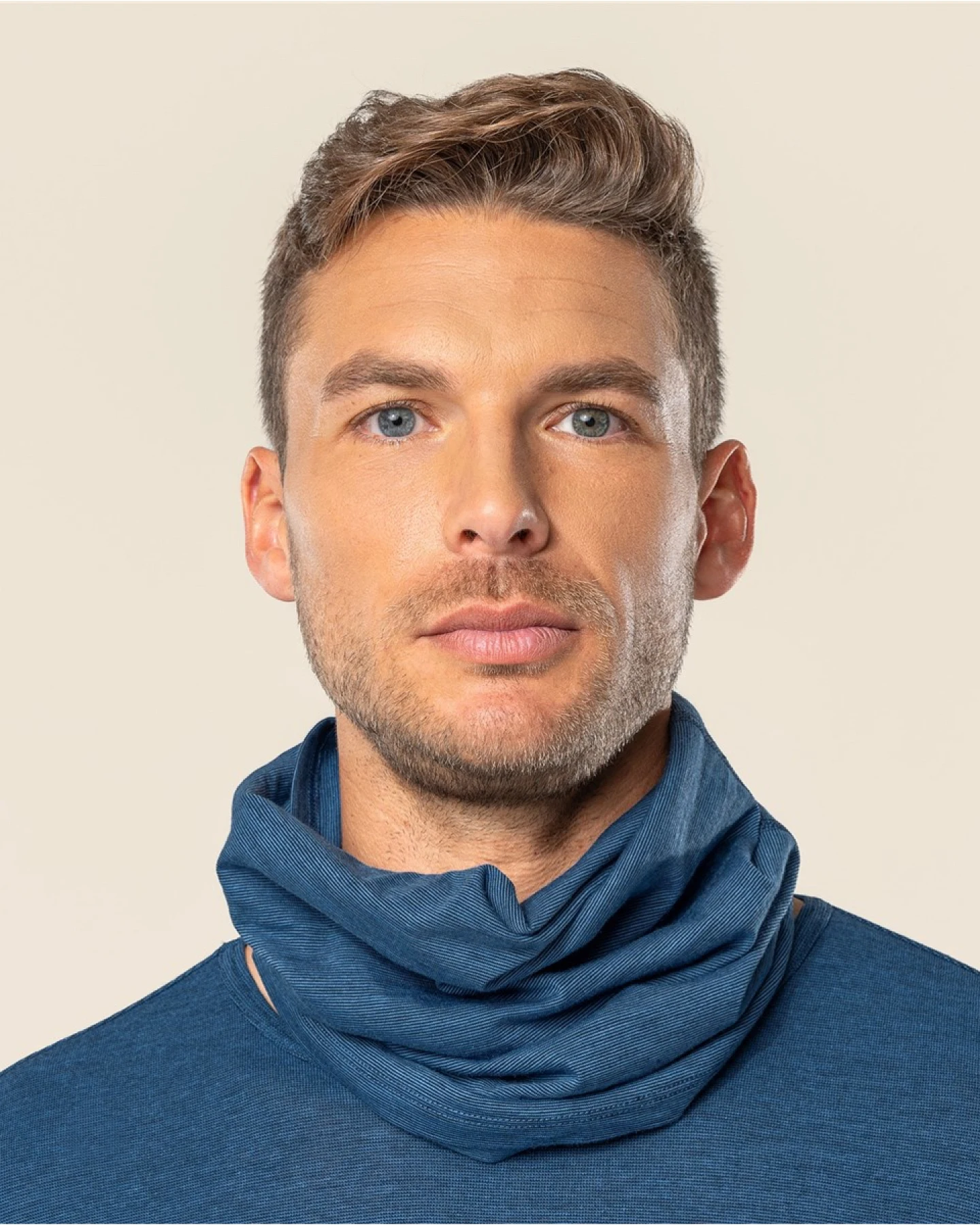 Living Crafts Multifunktionstuch, Single Jersey, blau One size – Ansicht 2