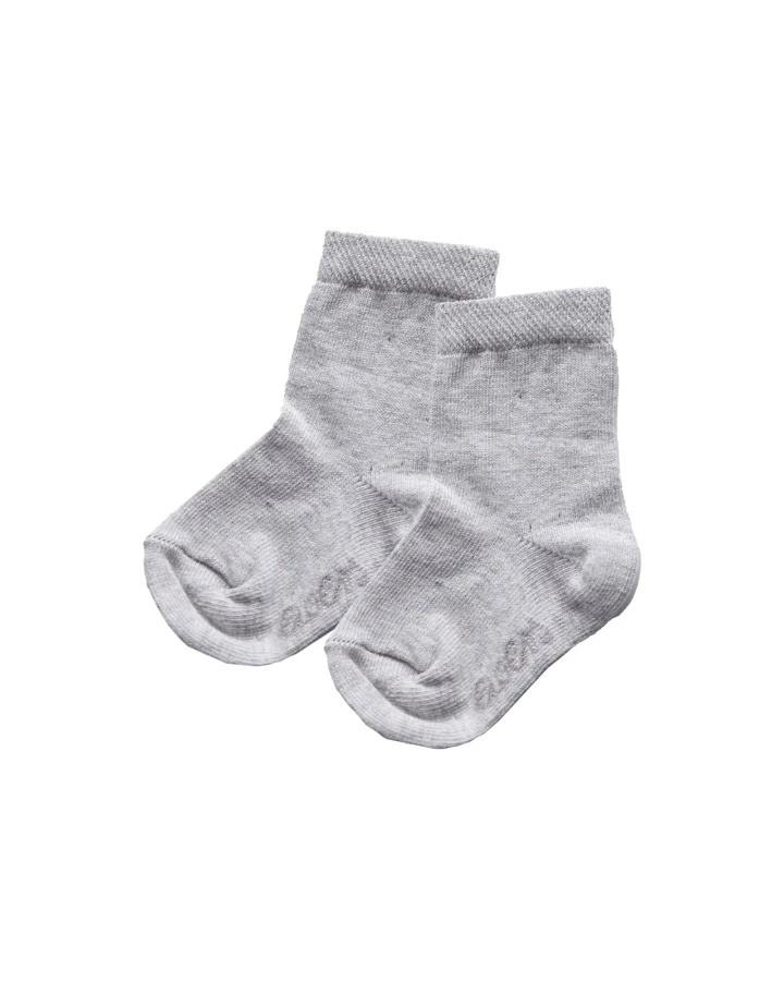 Produktseite: Baby- und Kindersocken grau melange Gr.17-18