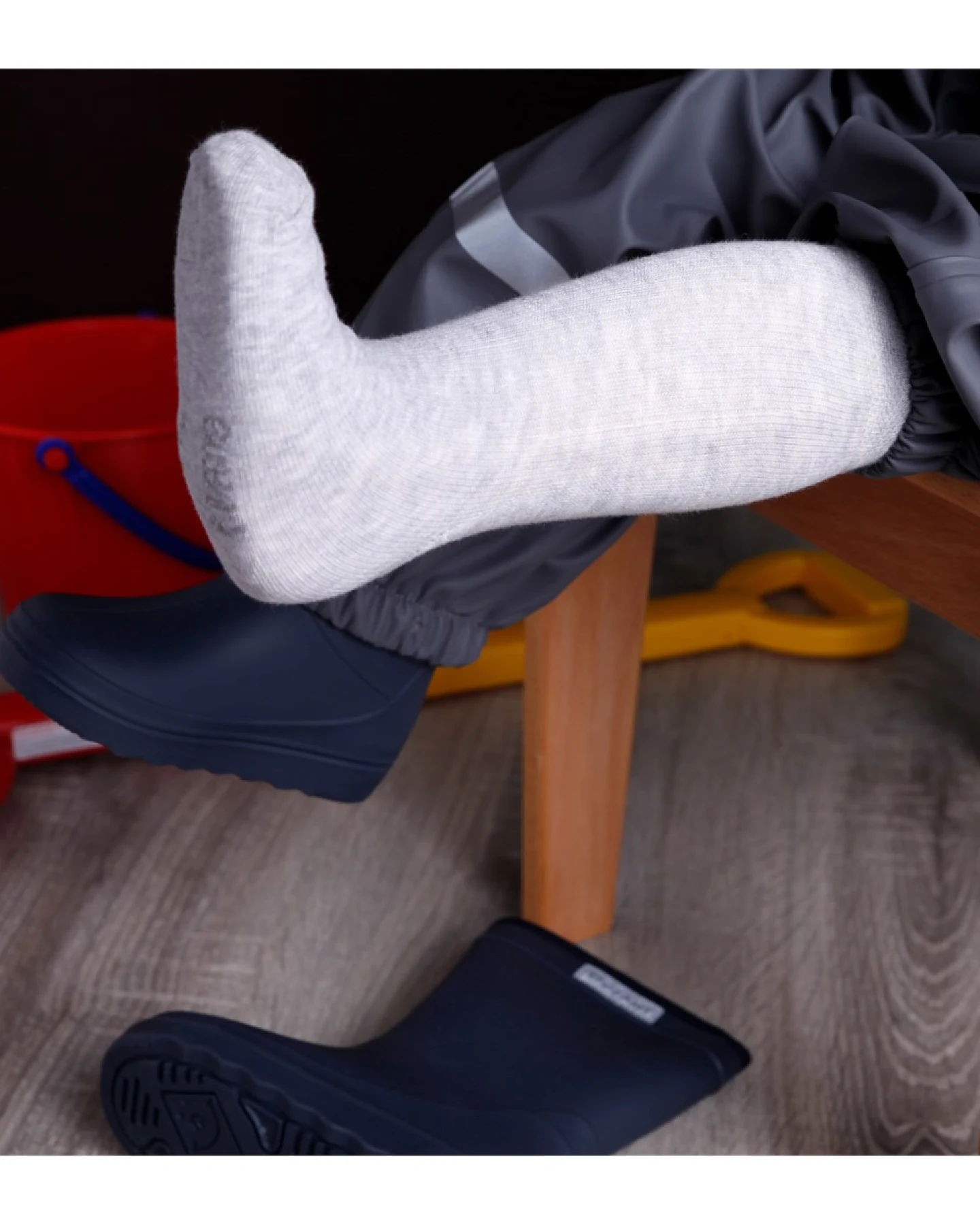 Baby- und Kindersocken grau melange Gr.31-34 – Ansicht 2