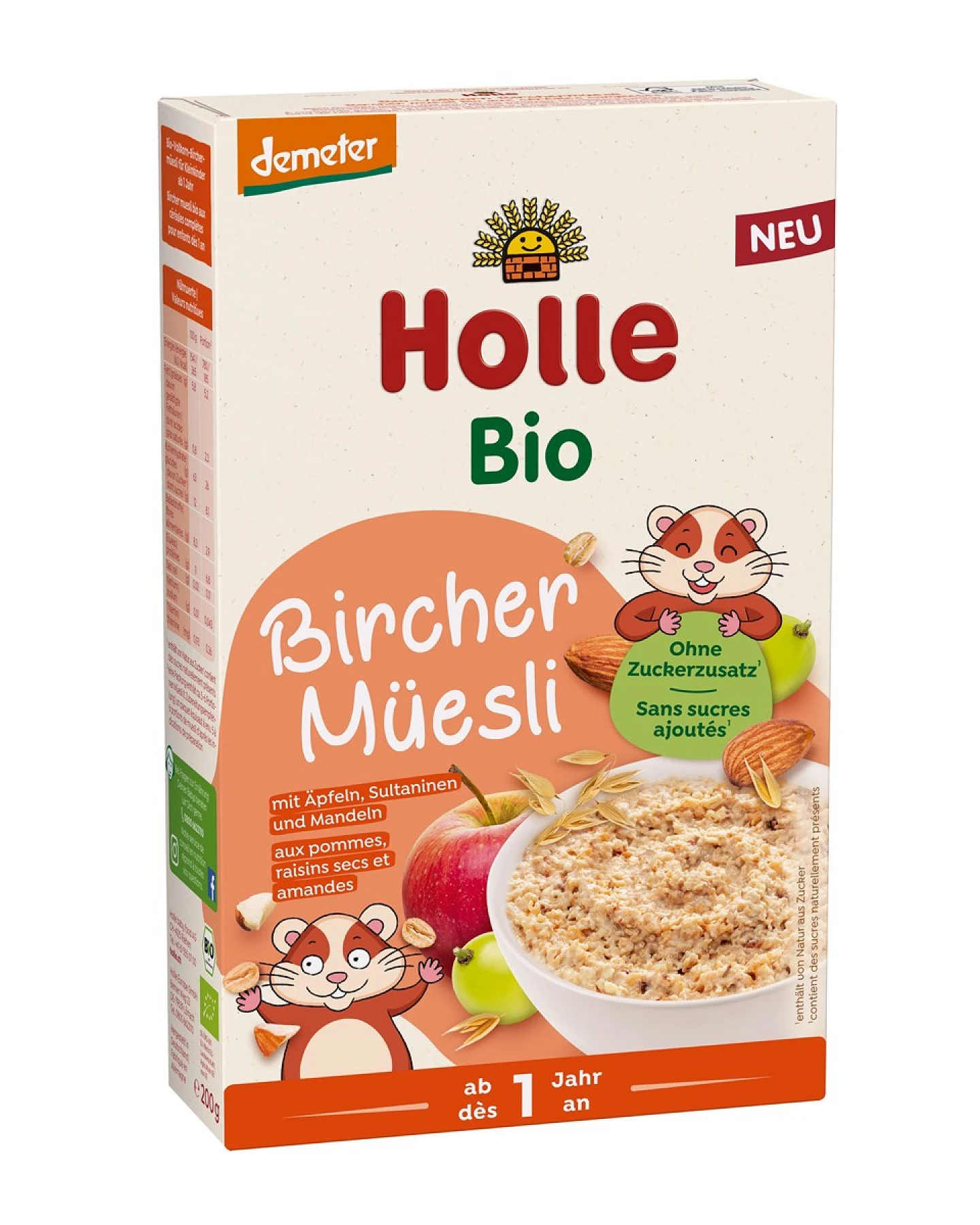 Holle Bio-Vollkorn Birchermüsli 200g – Ansicht 2
