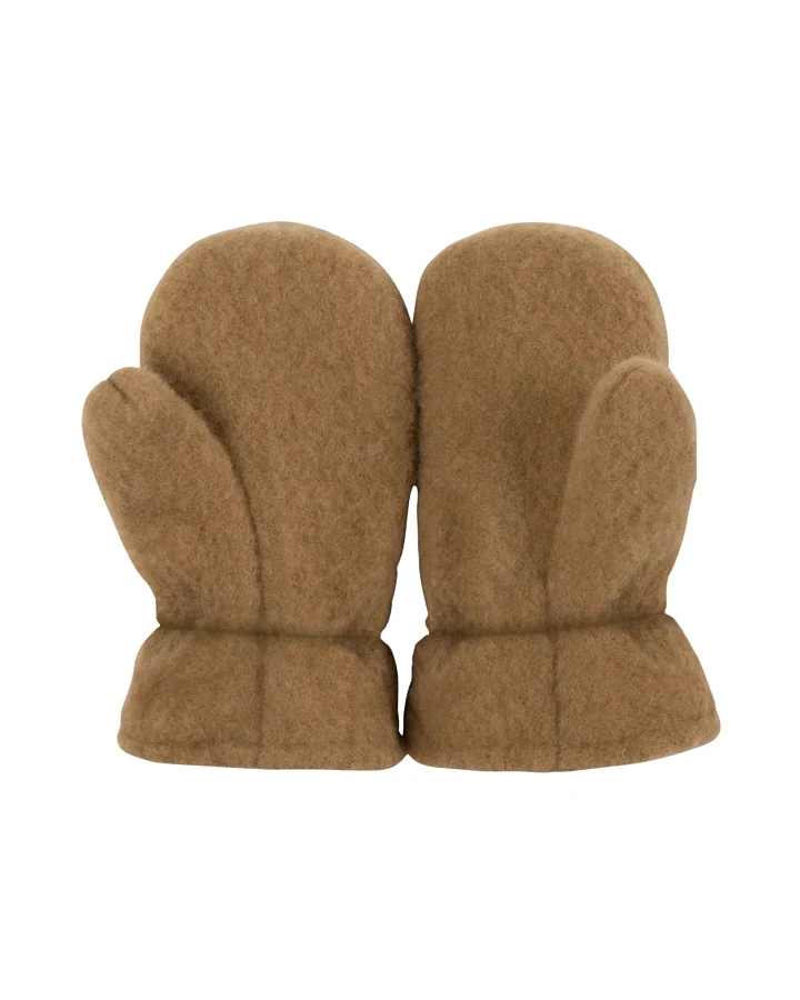 PURE PURE by Bauer Kinder Handschuhe Fäustlinge Bio-Merinowolle Fleece ermine Gr.2 (12-24 Monate)