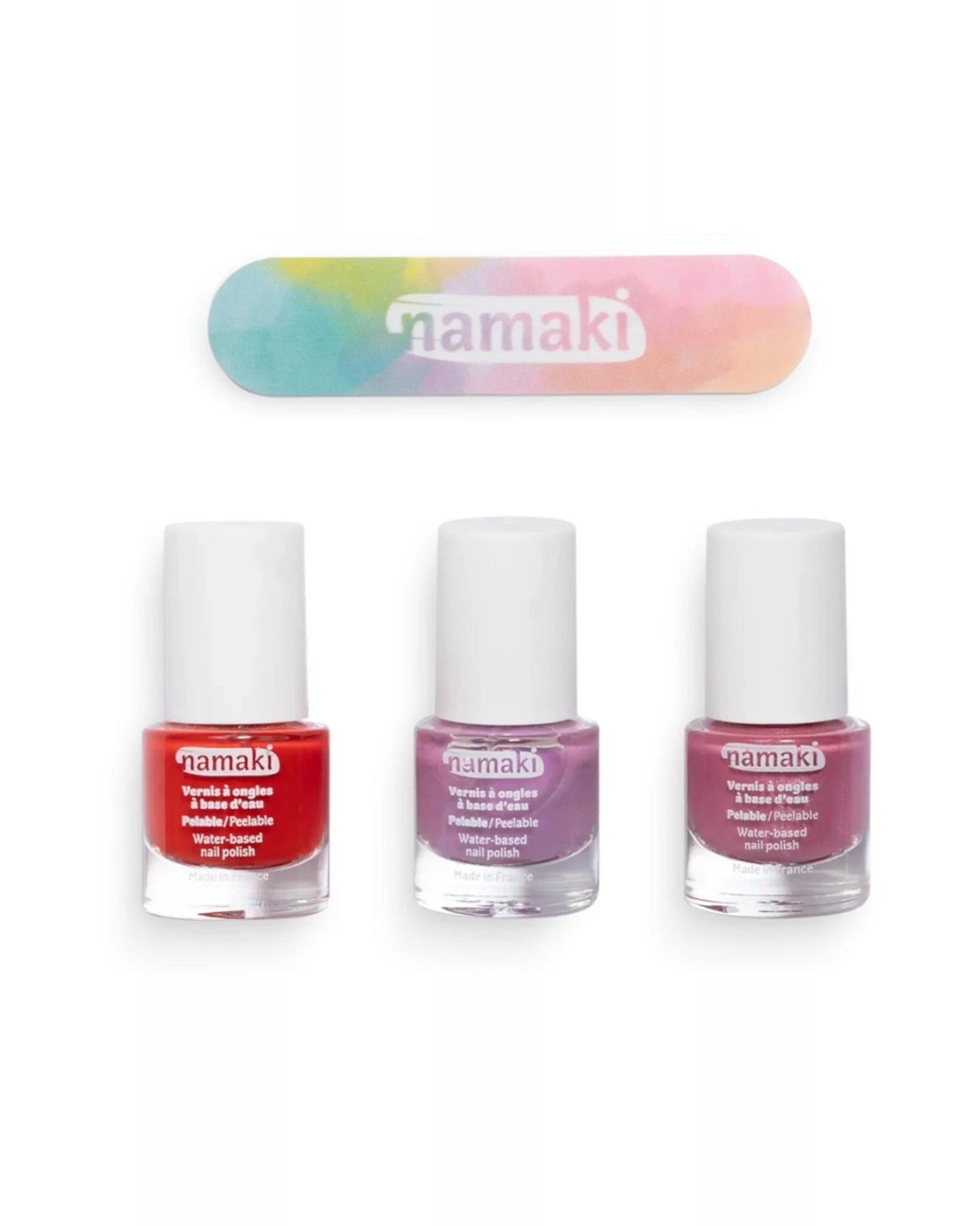 Kinder Nagellack 3er Set "Eternal rose" mit Nagelfeile Inhalt 3 x 7,5 ml – Ansicht 2