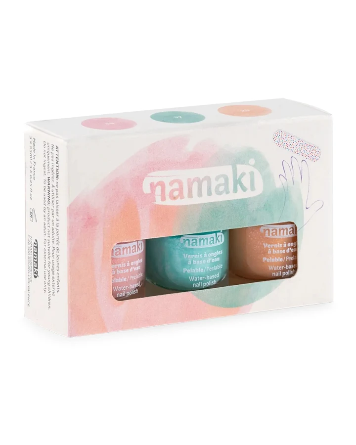 Kinder Nagellack 3er Set "Summer delights" mit Nagelfeile Inhalt 3 x 7,5 ml