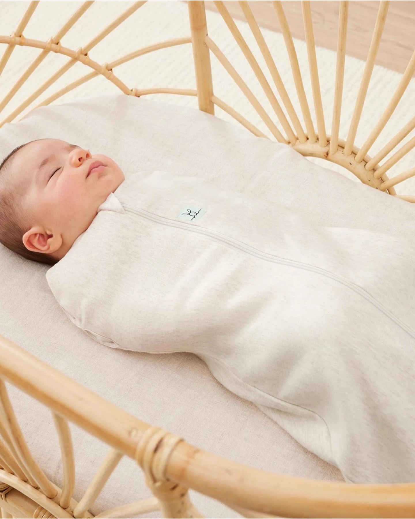 Baby Puck- und Schlafsack "ergoCocoon" oatmeal marle Gr. 6-12 Monate – Ansicht 2