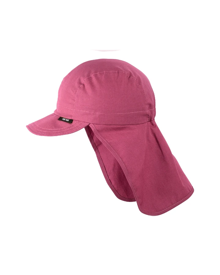 PURE PURE by Bauer Baby und Kinder Sonnenschutz Mütze UV 30 cassis Gr.49