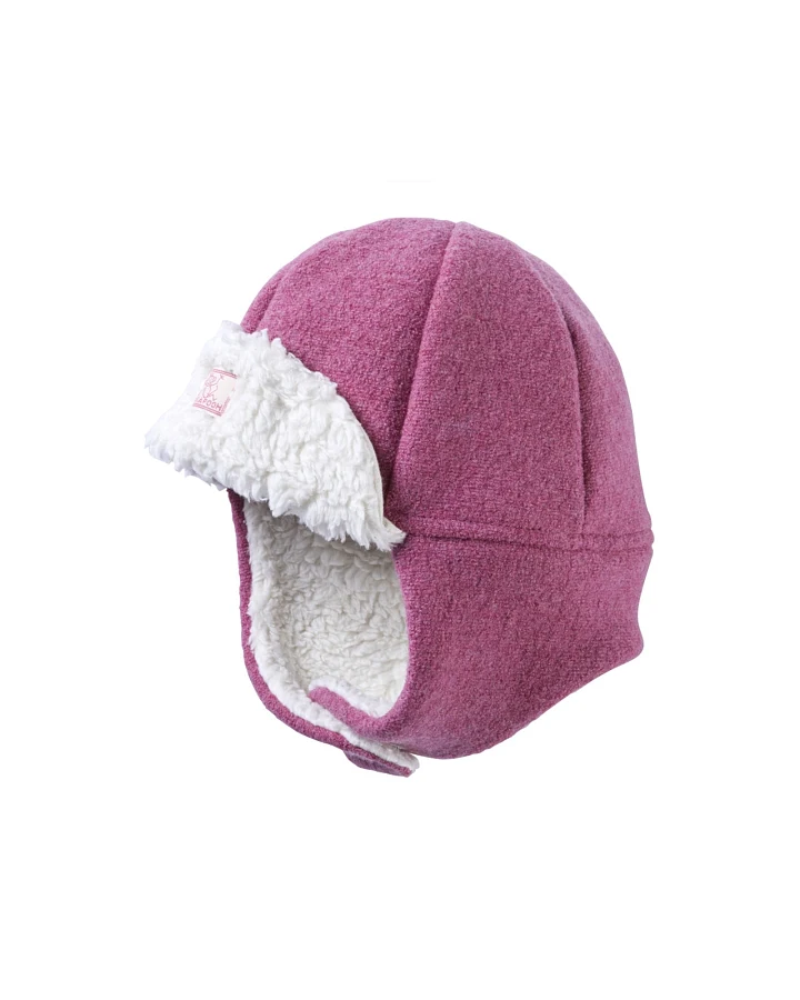 Pickapooh Baby und Kinder Mütze Bio-Schurwolle wild rosa Gr. 56