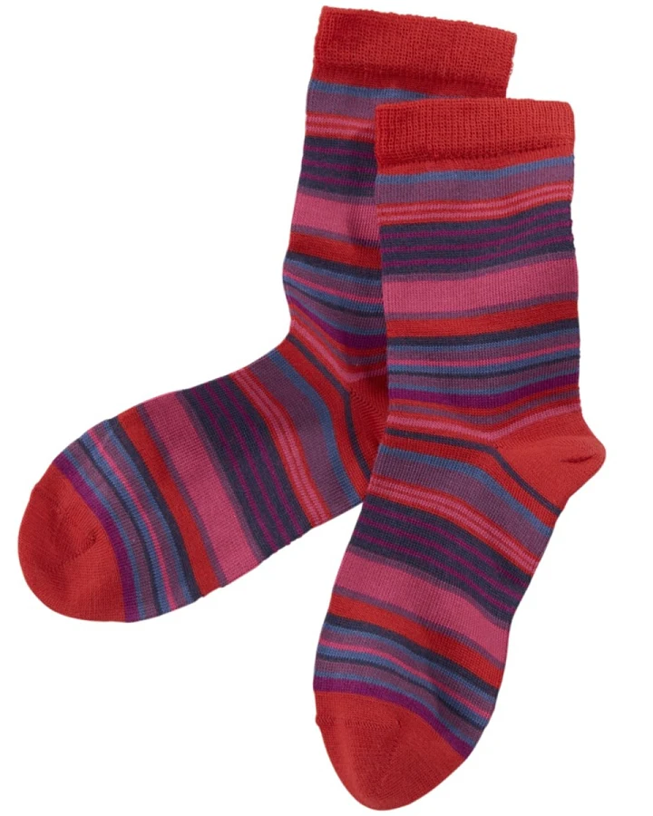 Kinder Ringelsocken kirschrot Gr.3-4