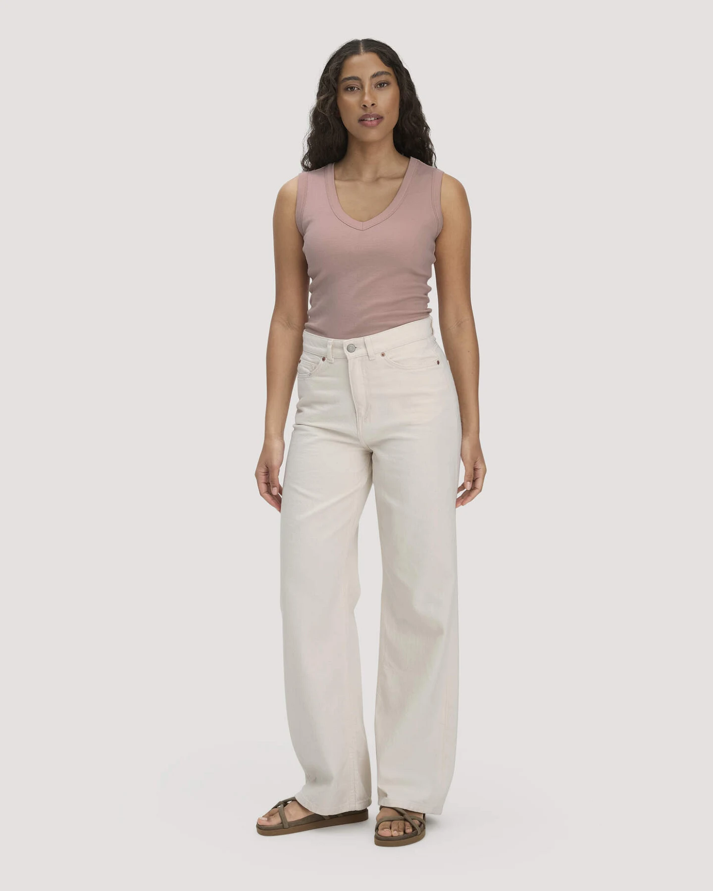 hessnatur Damen Softrib Top Fitted aus Bio-Baumwolle und TENCEL™ Modal - rosa - Größe 36 – Ansicht 2