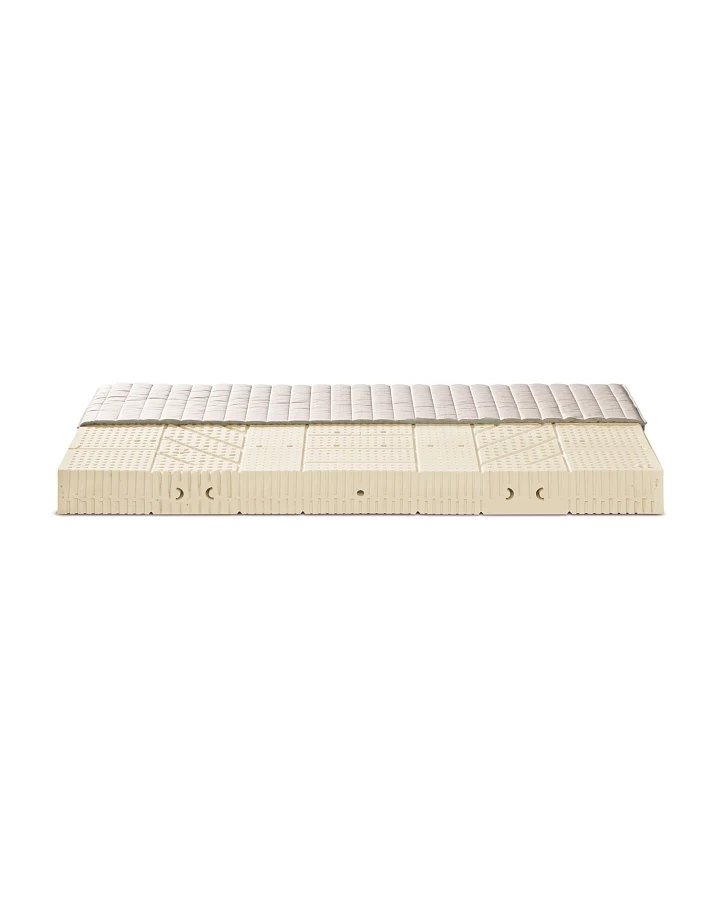Lonsberg 7-Zonen Naturlatex Matratze medium 90x200 cm Bezug 51% Bio-Baumwolle, 49% Lyocell