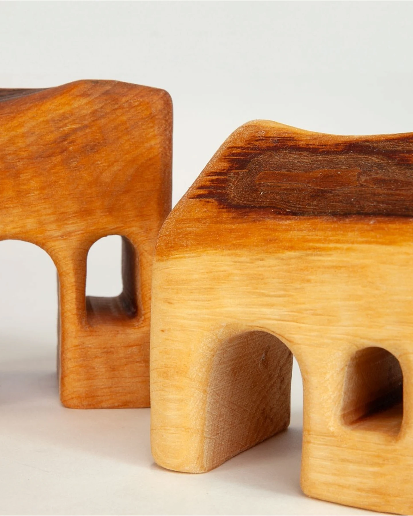 Holzbausteine natur Kleine Siedlung, Erlenholz 5-teilig – Ansicht 2