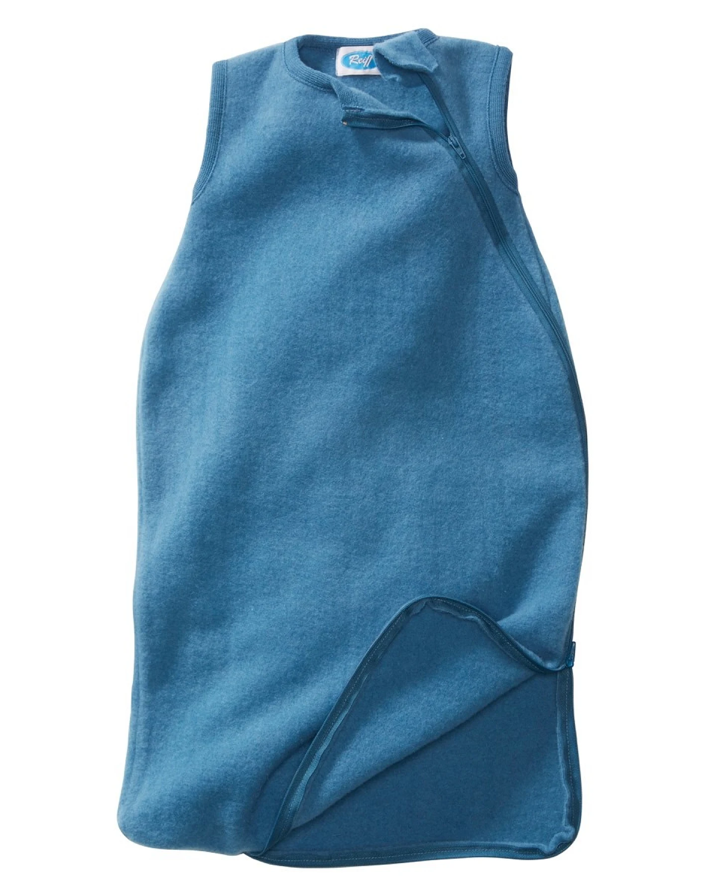 Schlafsack Baby ohne Arm Bio-Merinowolle Fleece Ganzjahr pazifik Gr.74/80 – Ansicht 2
