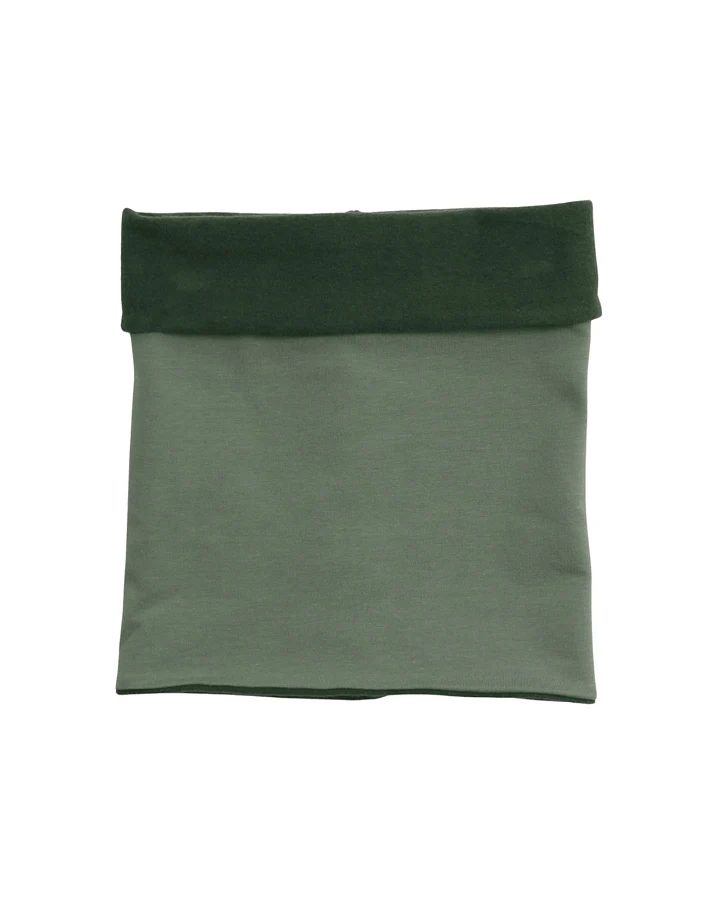 Wende Schlauchschal Bio-Baumwolle uni sage-dark green Gr. Onesize