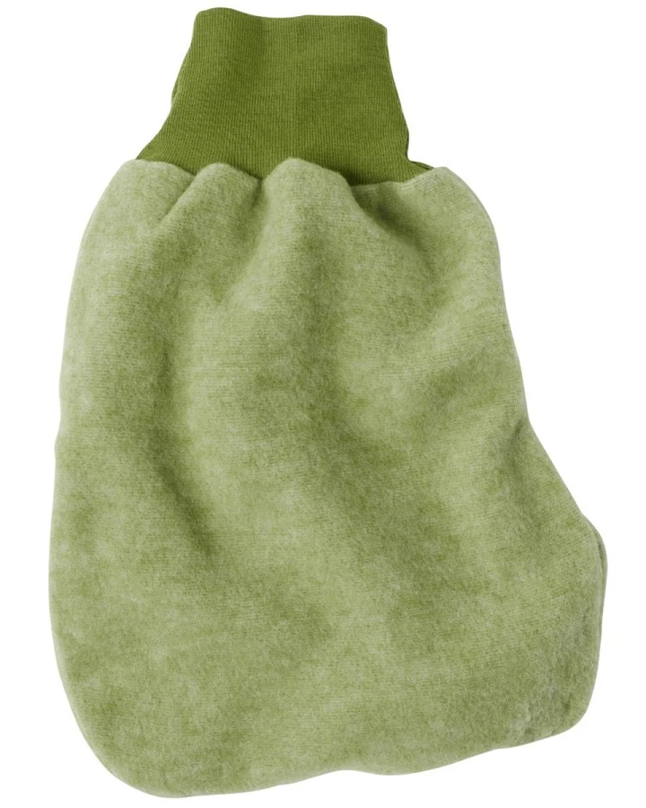 Cosilana Strampelsack Wolle-Baumwolle Fleece lindgrün Länge 50 cm