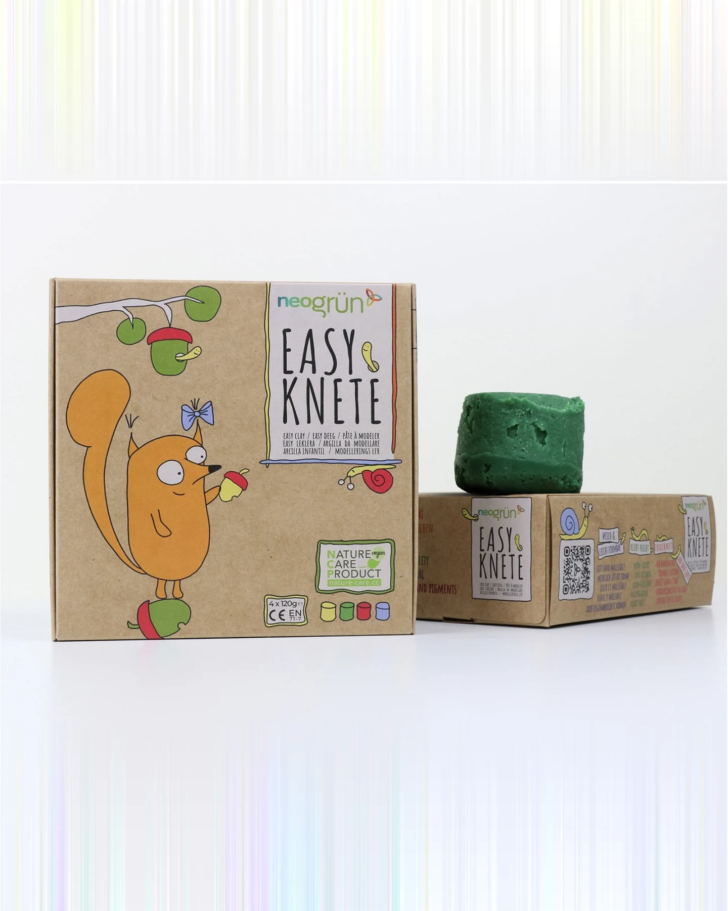 Easy Soft Knete 4er Set rot, gelb, grün, blau 4 x 120 g – Ansicht 2