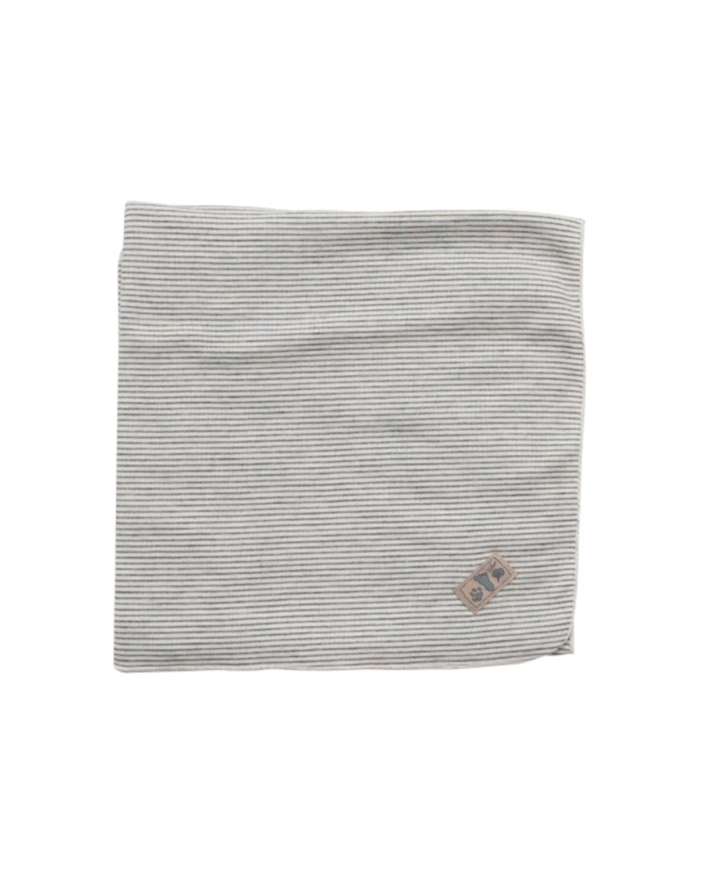 Lilano Babydecke Bio-Merinowolle Seide grau-geringelt Maße 80 x 90 cm – Ansicht 2
