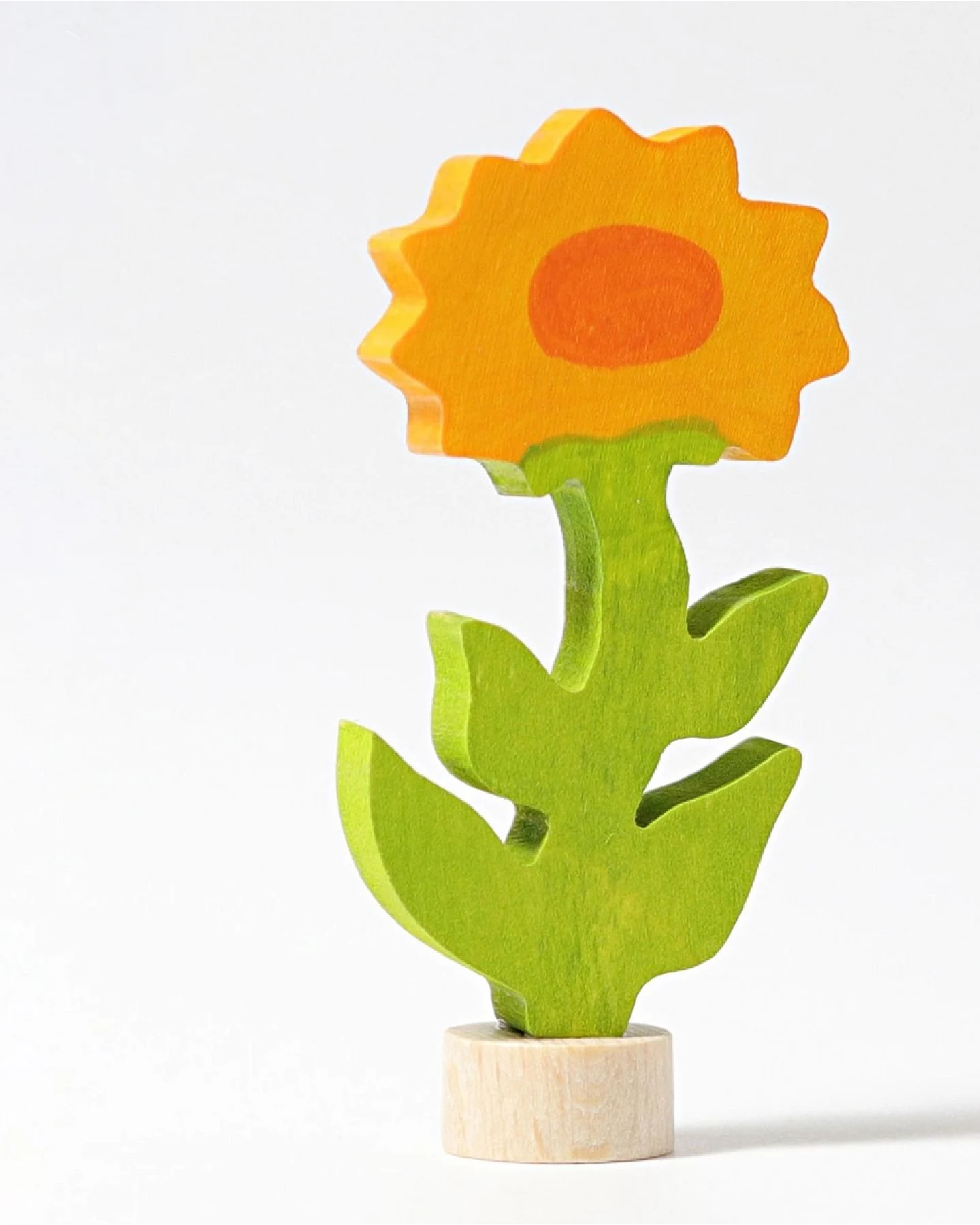 Grimms Ringelblume Steckfigur aus Lindenholz, bunt lasiert Höhe 7,5 cm – Ansicht 2