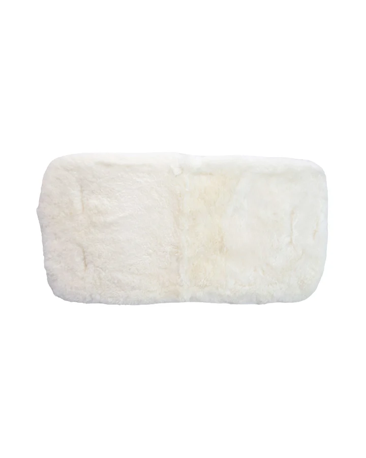 Lammfell Baby Felleinlage Patchwork naturweiß Maße 73 x 33 cm