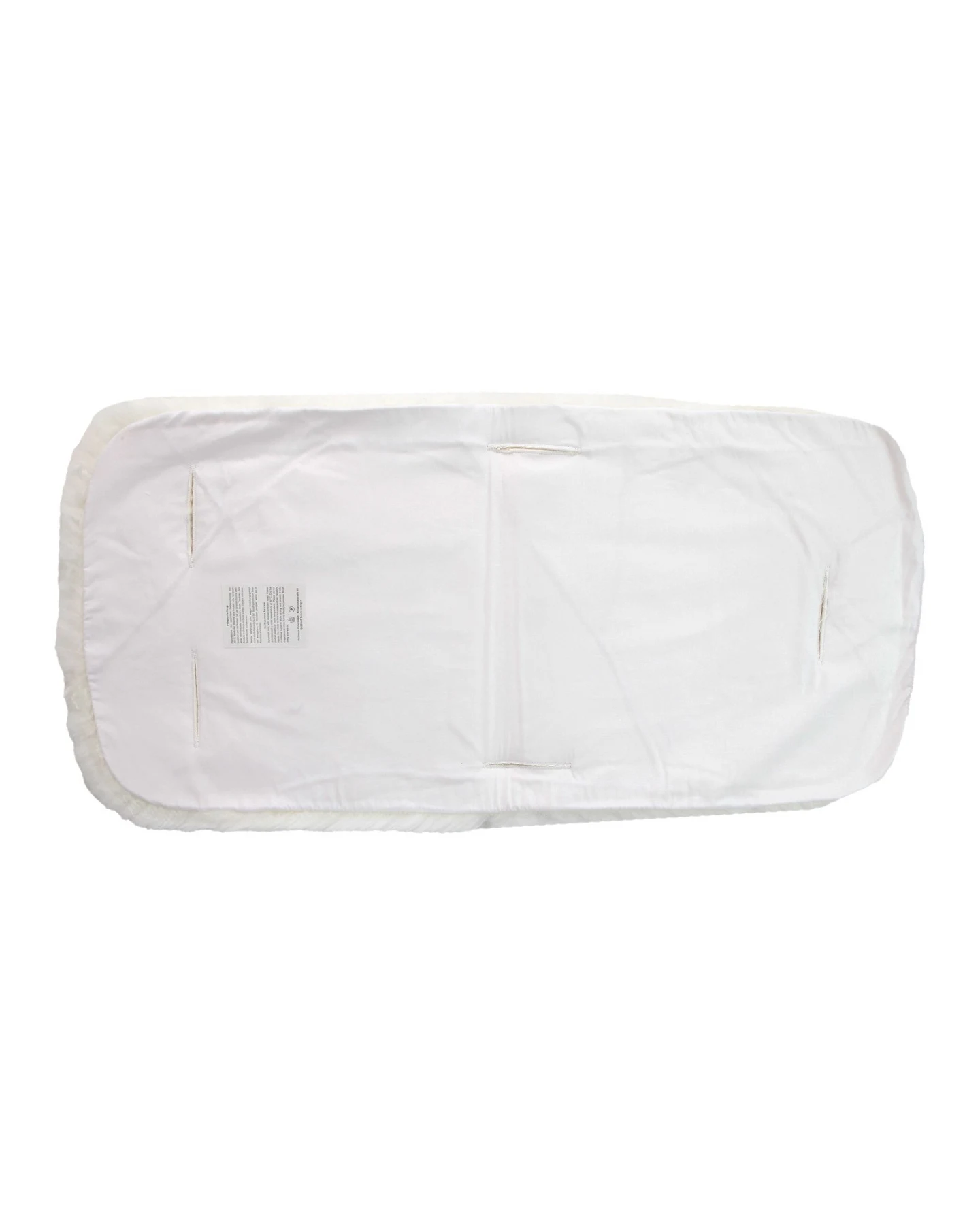 Lammfell Baby Felleinlage Patchwork naturweiß Maße 73 x 33 cm – Ansicht 2