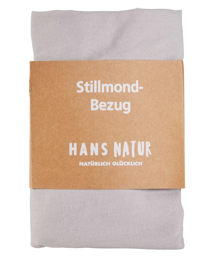 Stillkissenbezug für Stillmond Bio-Baumwolle grau Maße 60 x 60 cm