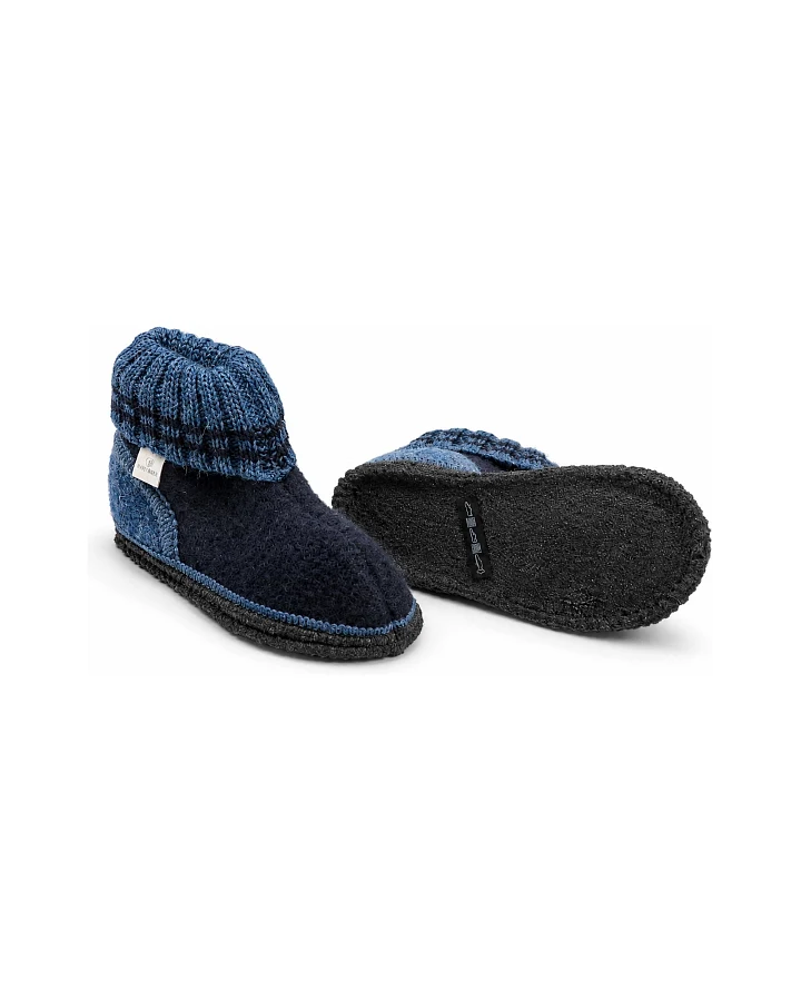 Kinder Hausschuhe Hüttenschuhe nachtblau Gr.24