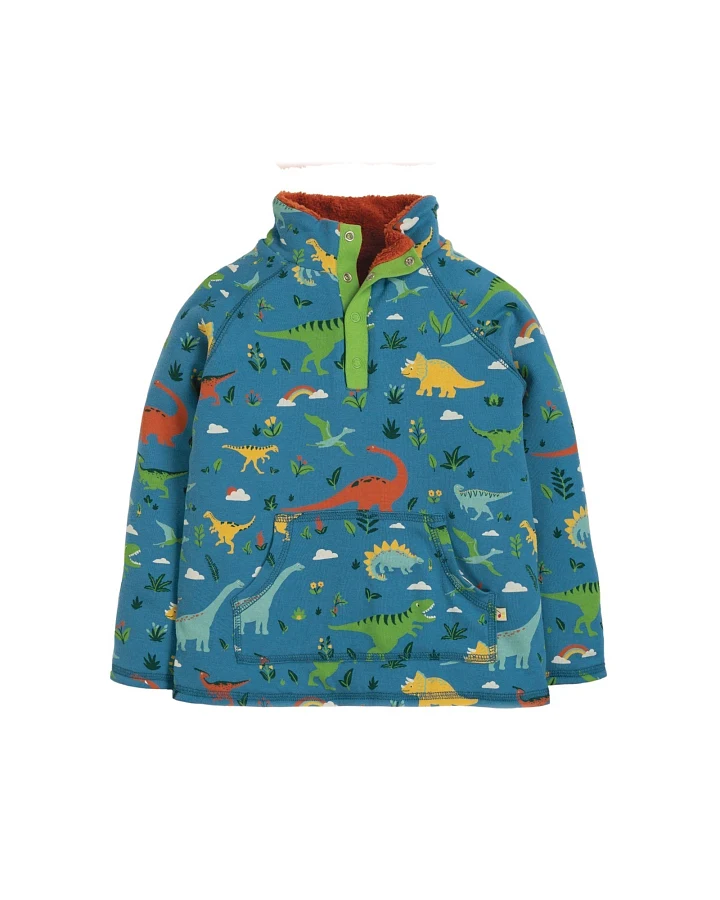 Frugi Kinder Wendepullover Dino Gr.4 (12-18 Monate)