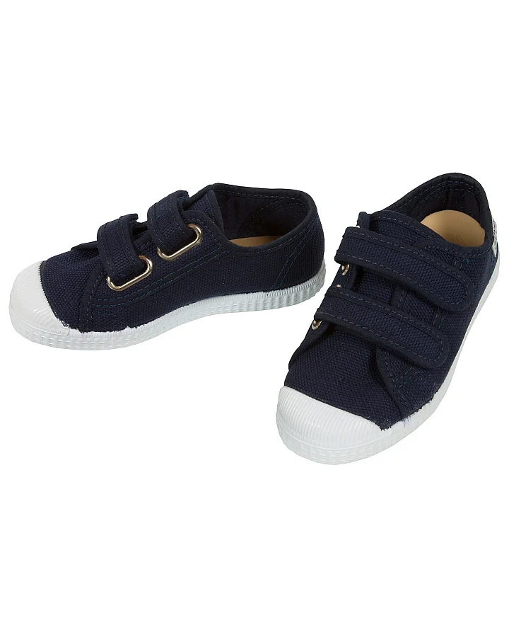Natural World Kinder Schuhe Sneaker mit Klettverschluss marine Gr.24