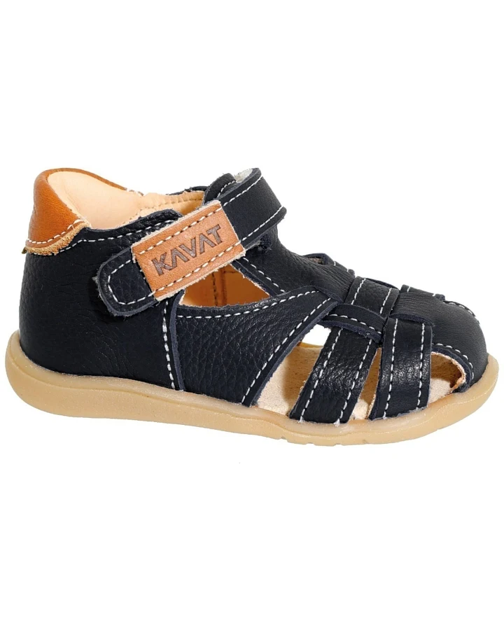 Kavat Kinder Sandalen Rullsand pflanzlich gegerbt navy Gr.23