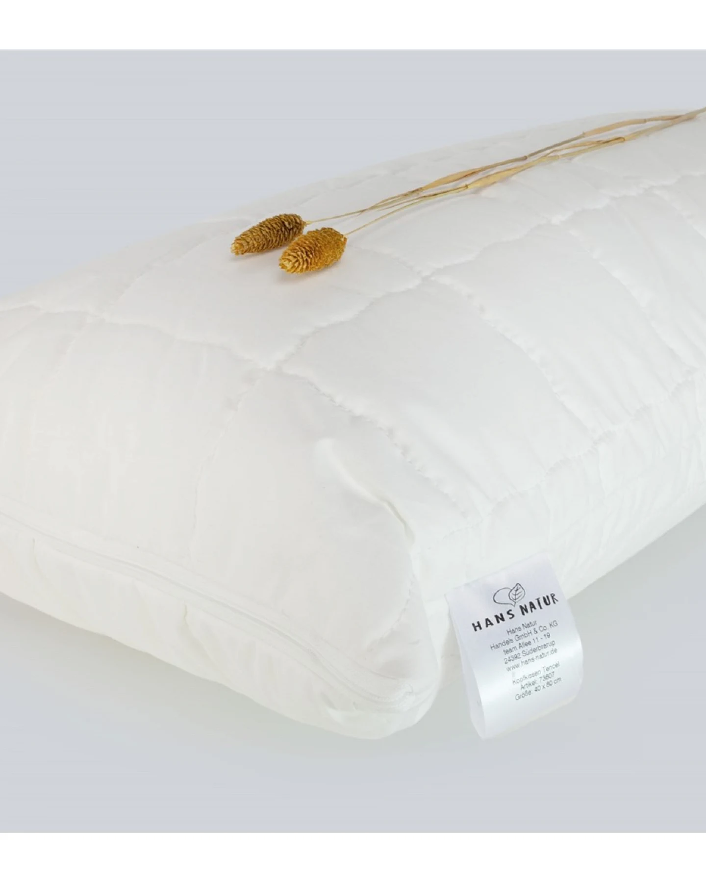 Komfort-Kopfkissen mit stützenden Faserbällchen 40 x 80 cm, 530 g – Ansicht 2