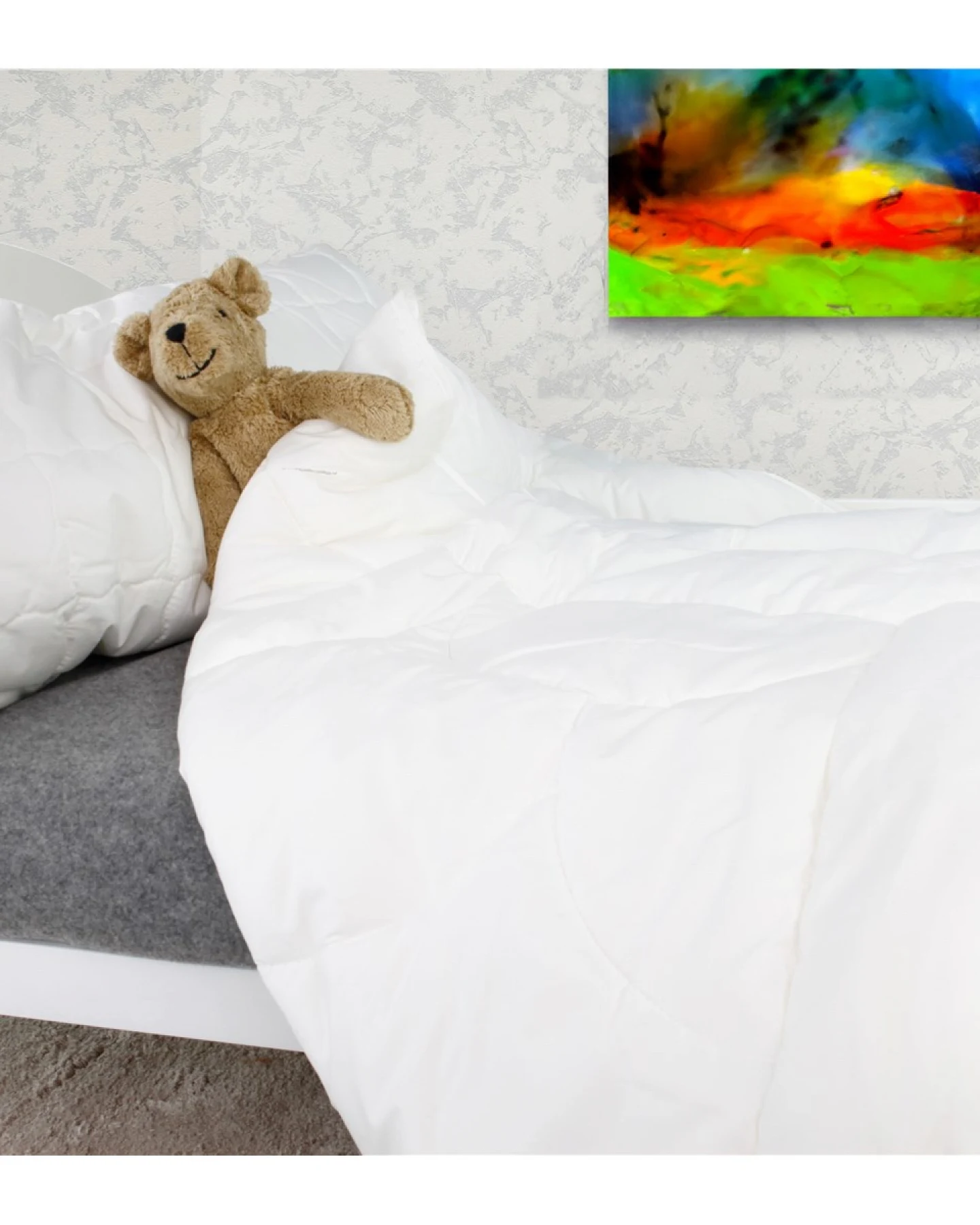 Schlafset für Erwachsene Cellulosefasern Bettdecke 135x200cm, Kopfkissen 40x80cm – Ansicht 2