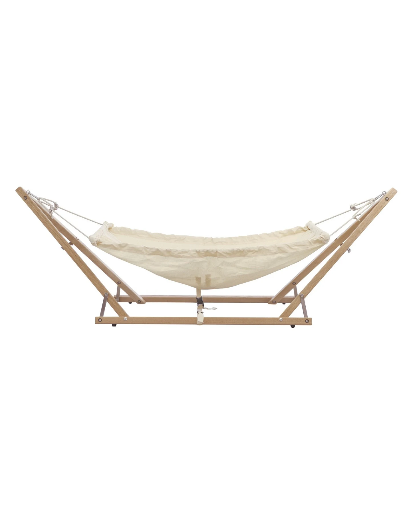 Babyhängematte "Koala" mit Gestell aus Eschenholz 40 x 55 x 150 cm – Ansicht 2