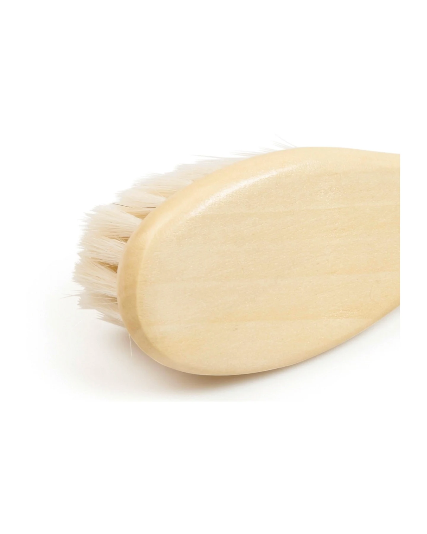 Naturhaarbürste aus Ziegenhaar für Neugeborene Babybürste für Neugeborene von 0-6 Monaten – Ansicht 2