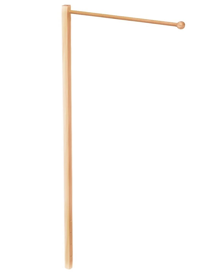 Himmelstange für Baby- und Kinderbett aus Holz, geölt Höhe 118 cm, Tiefe 65 cm