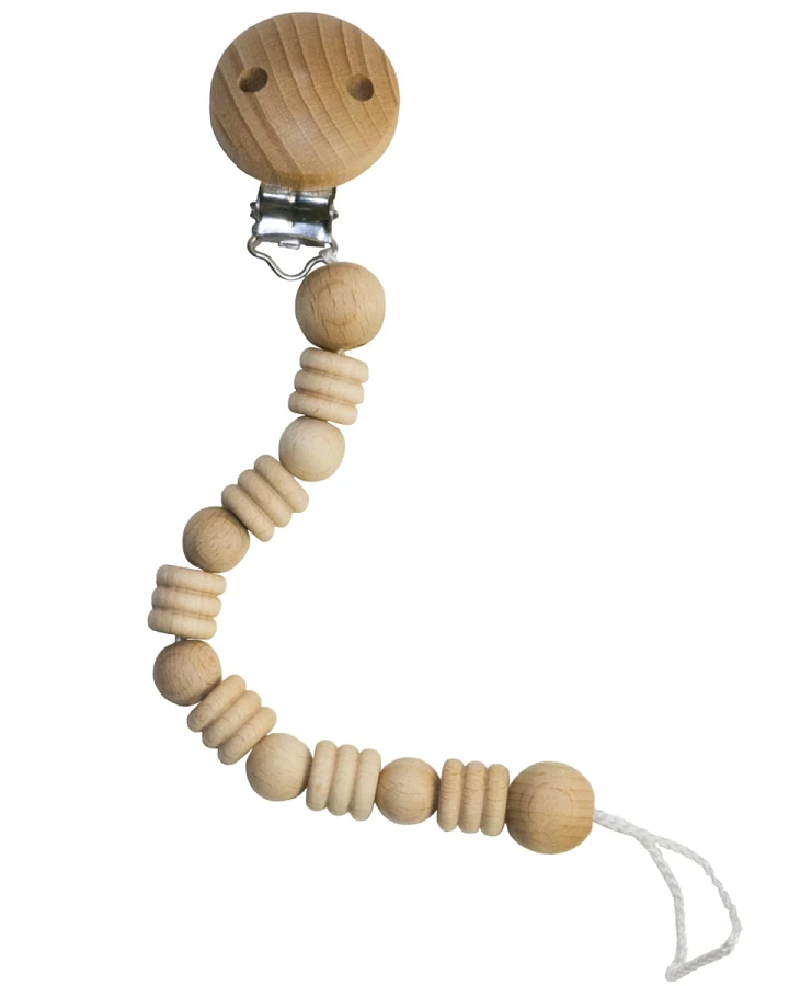 Schnullerkette aus Buchenholz, natur Länge 26 cm