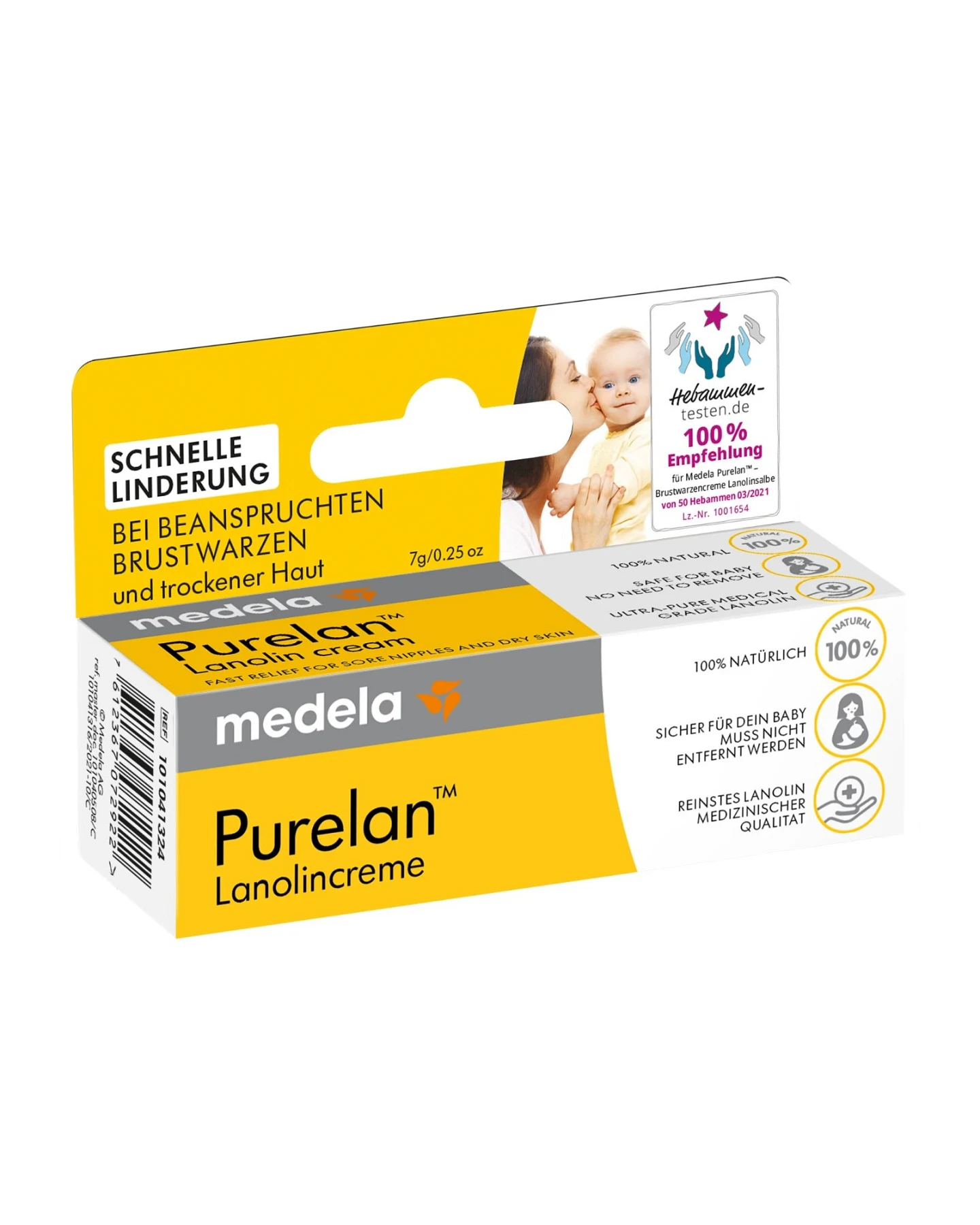 Medela Natürliches Lanolin "PureLan" 7 g Tube – Ansicht 2