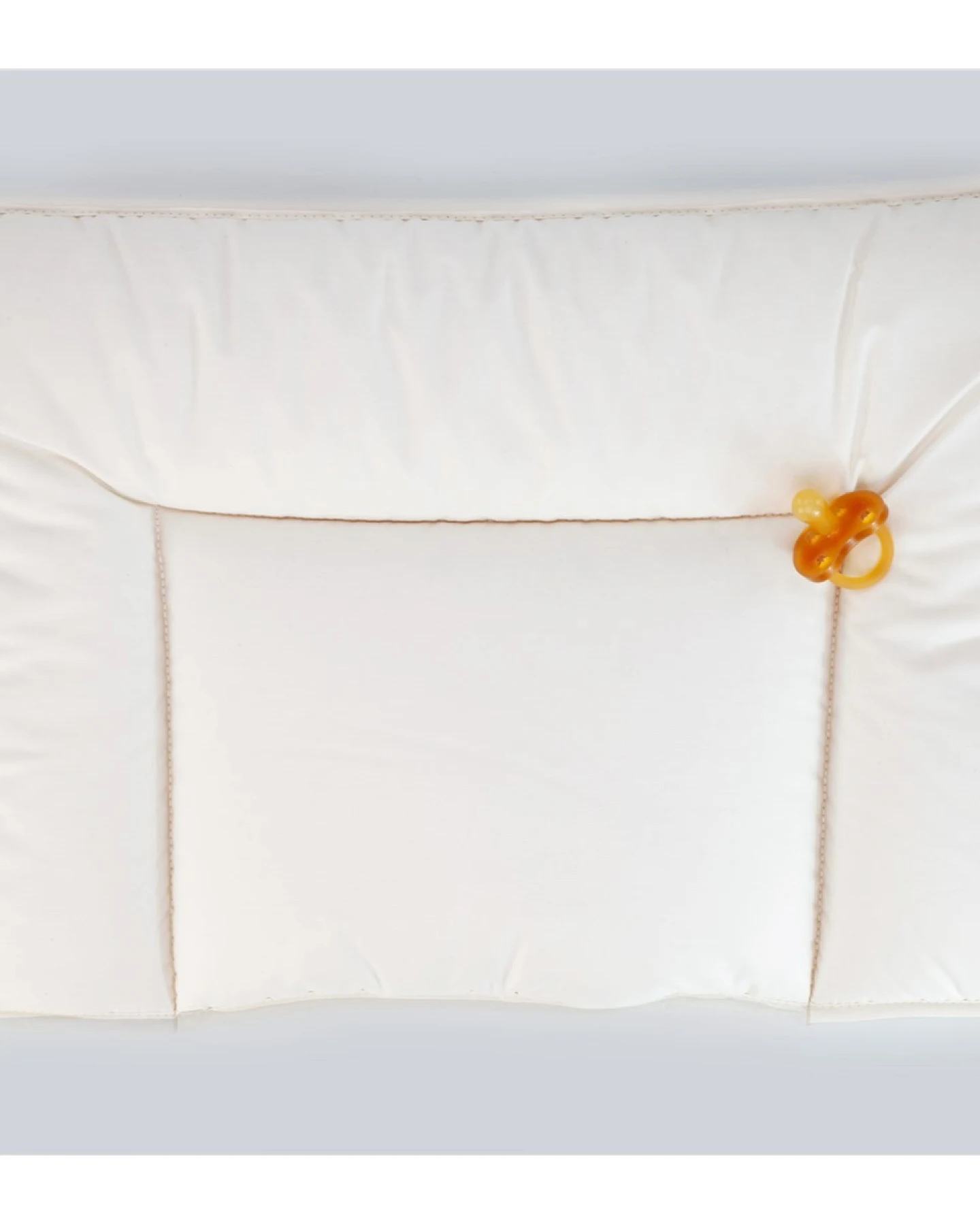 Flachkissen für Babys und Kleinkinder Baumwolle (kbA)-Kapok Maße 40 x 60 x 5 cm, 200g, Perkal-Inlett – Ansicht 2