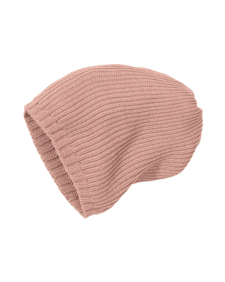 Disana Kinder Mütze Bio-Merinowolle Strick Qualität rosé Gr. 3