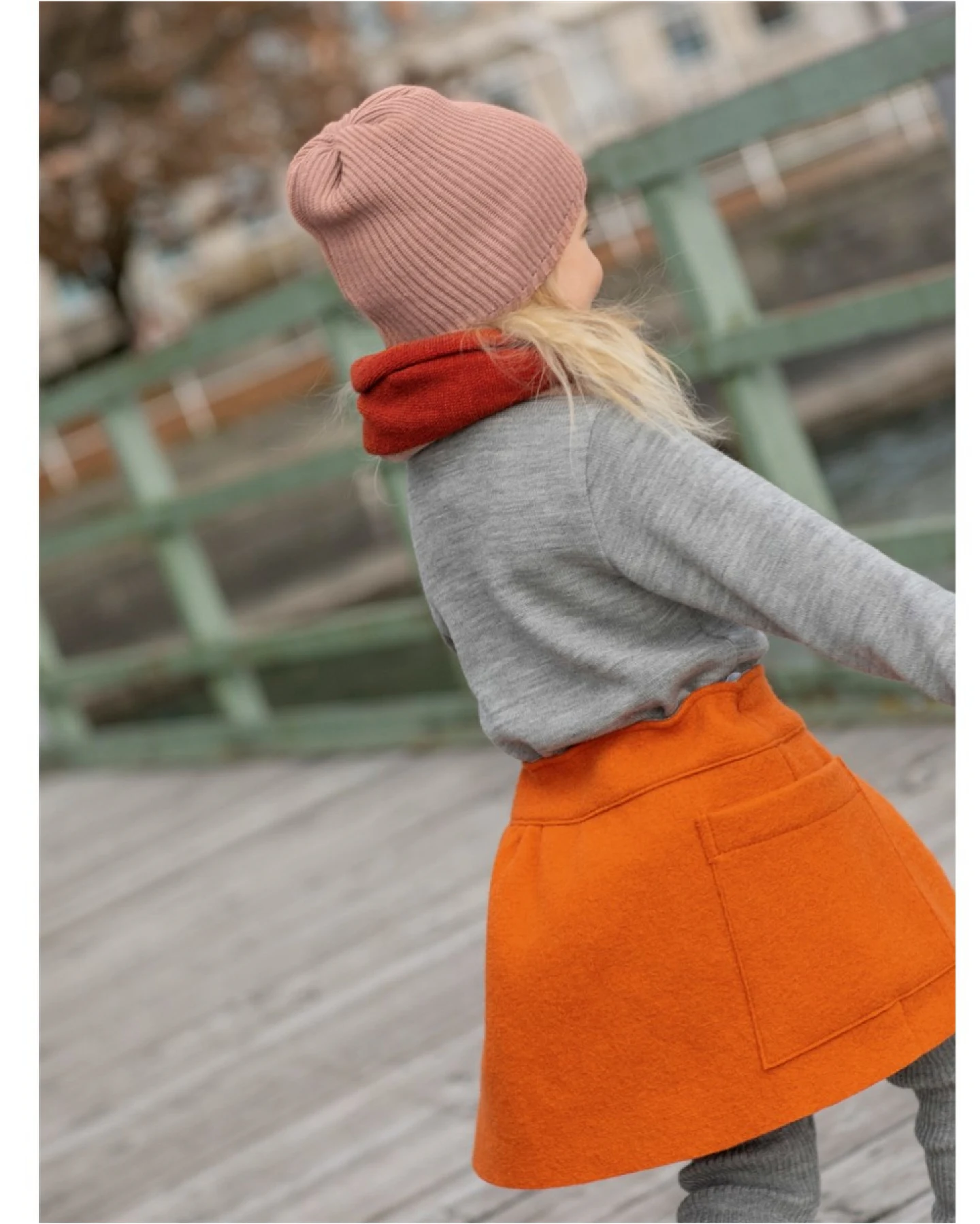 Disana Kinder Mütze Bio-Merinowolle Strick Qualität rosé Gr. 3 – Ansicht 2
