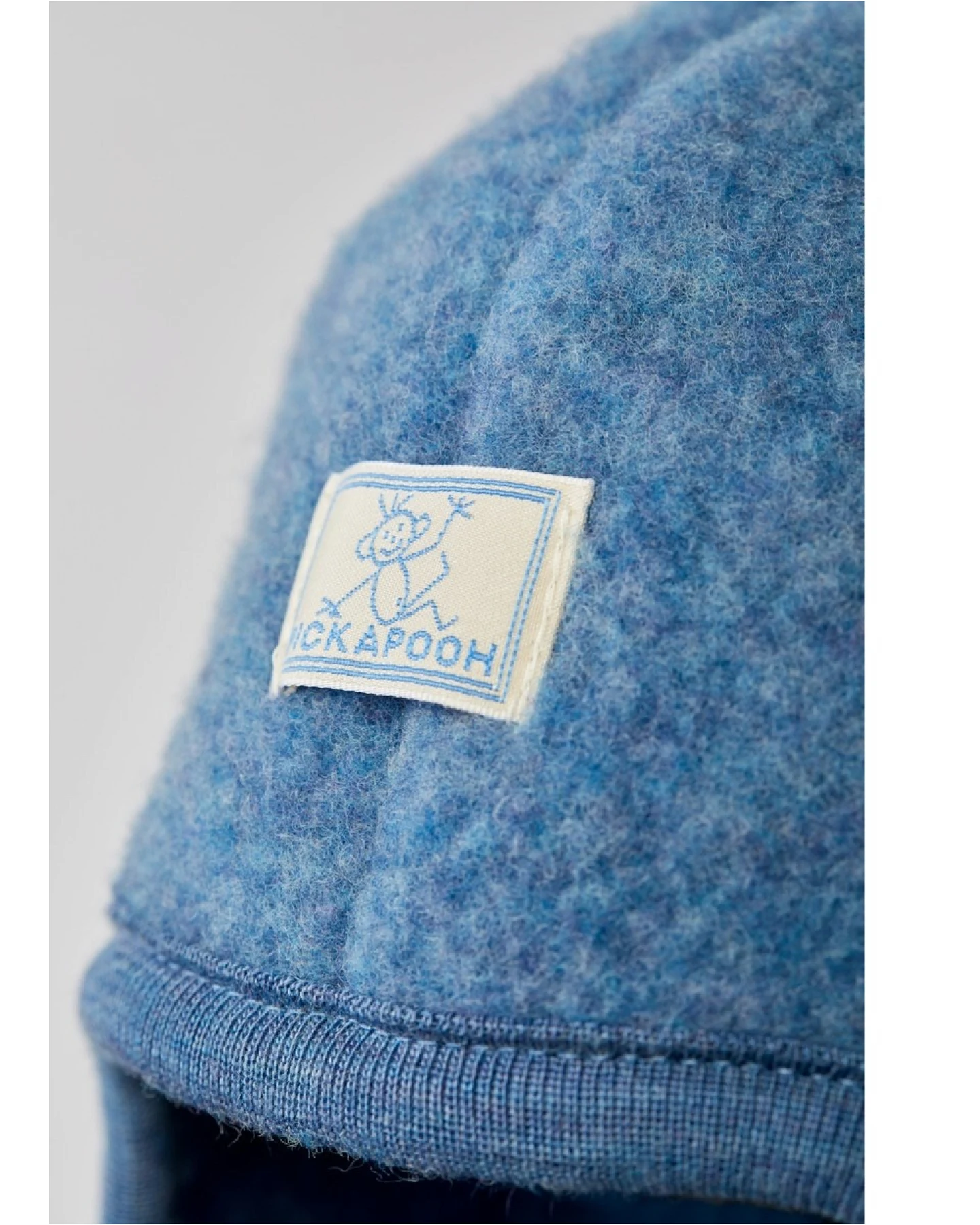 Pickapooh Baby und Kinder Schalmütze Bio-Schurwolle jeans Gr. 52 – Ansicht 2