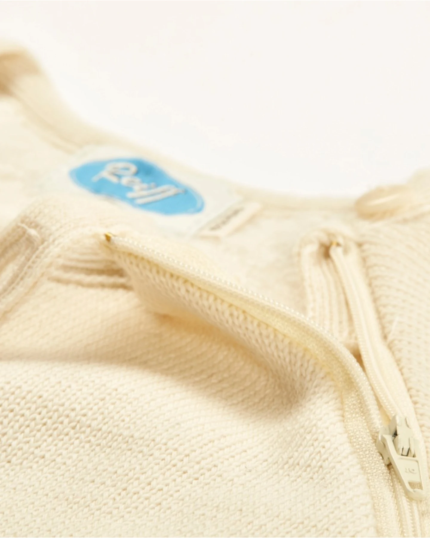 Schlafsack Baby mit Arm Bio-Merinowolle natur Gr. 74/80 – Ansicht 2