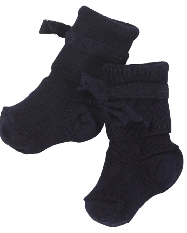 Babyschuhe Bio-Baumwolle (kbA) marine Länge ca. 9 cm