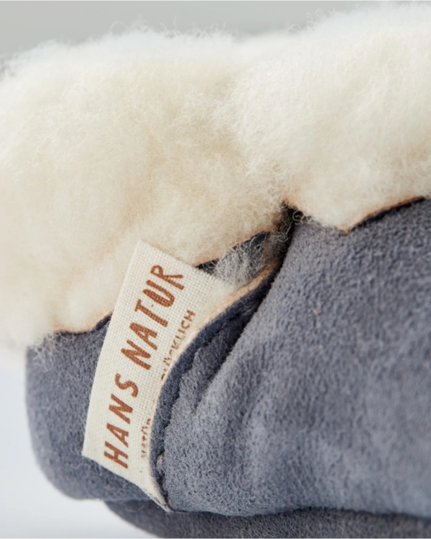 Babyschuhe Lammfell "Bimba", pflanzlich gegerbt grau Gr. 19 – Ansicht 2