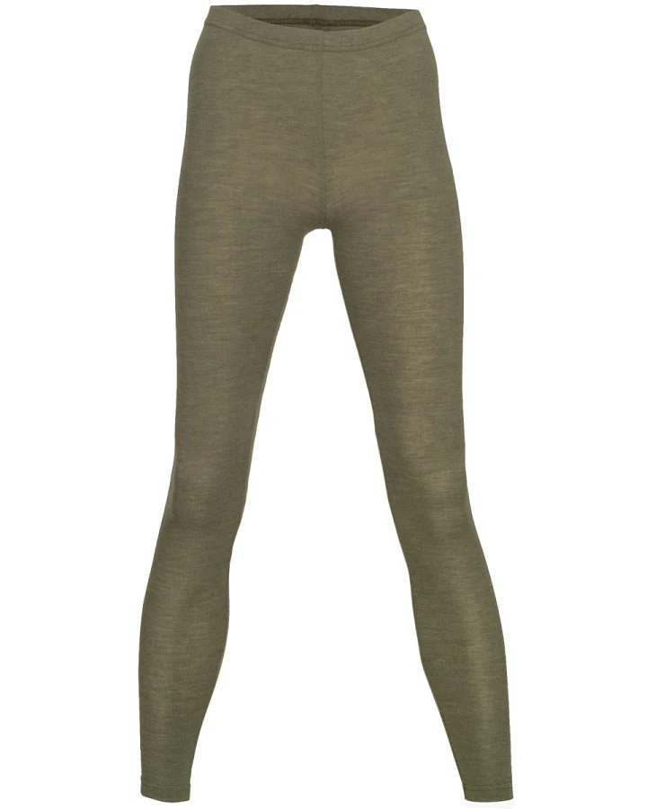 Engel Natur Damen Leggings Wolle Seide olive Gr. 38/40