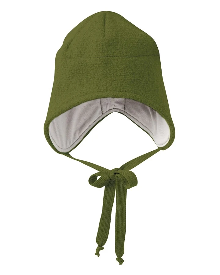Disana Baby und Kinder Mütze Bio-Merinowolle oliv Gr. 3 (50-54)