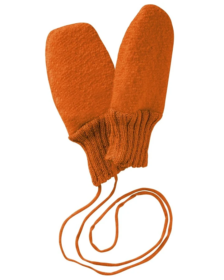 Disana Baby Handschuhe Bio-Merinowolle Walk orange Gr.1 (7-8 Monate)