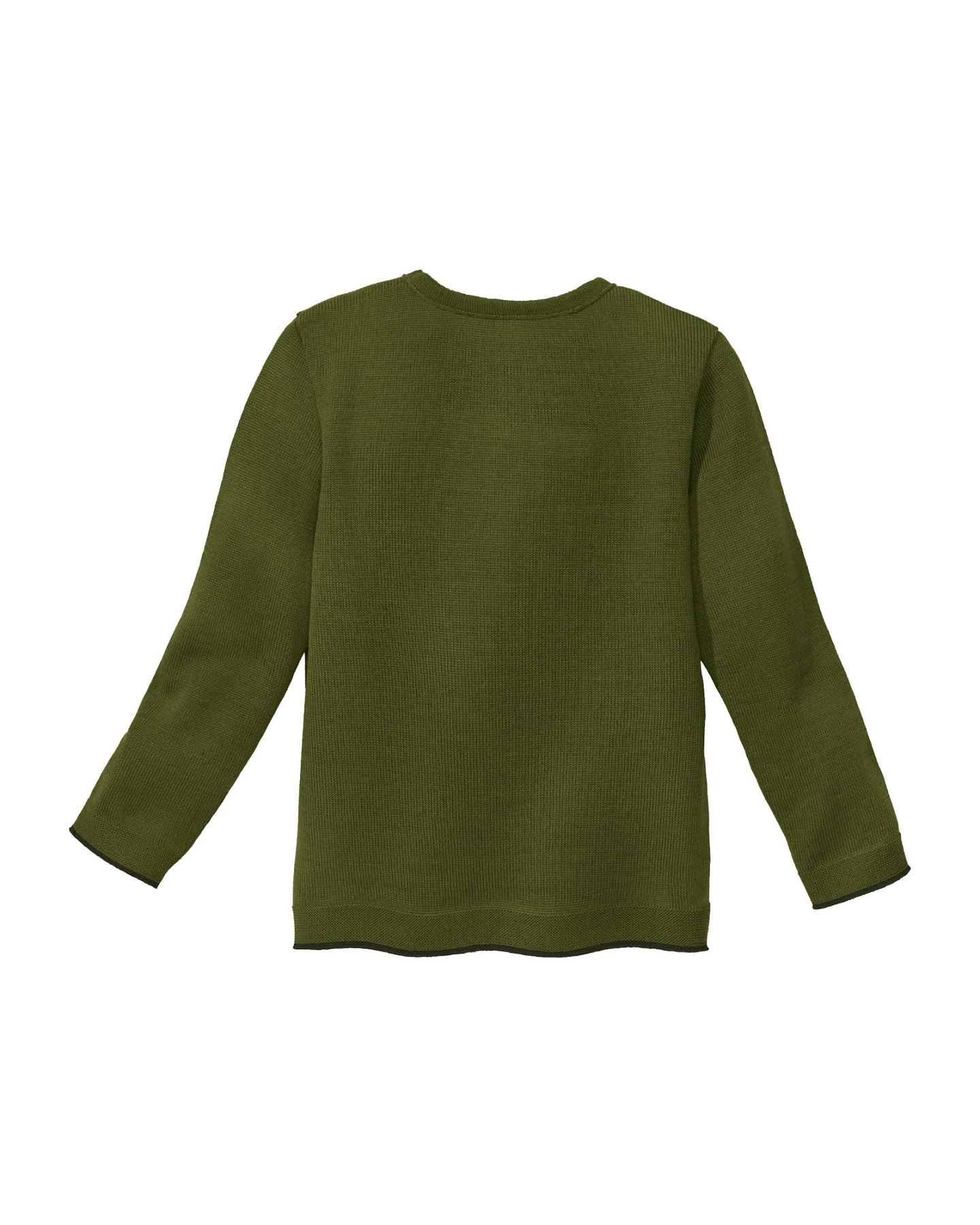 Disana Kinder Strickpullover Bio-Merinowolle oliv Gr. 98/104 – Ansicht 2
