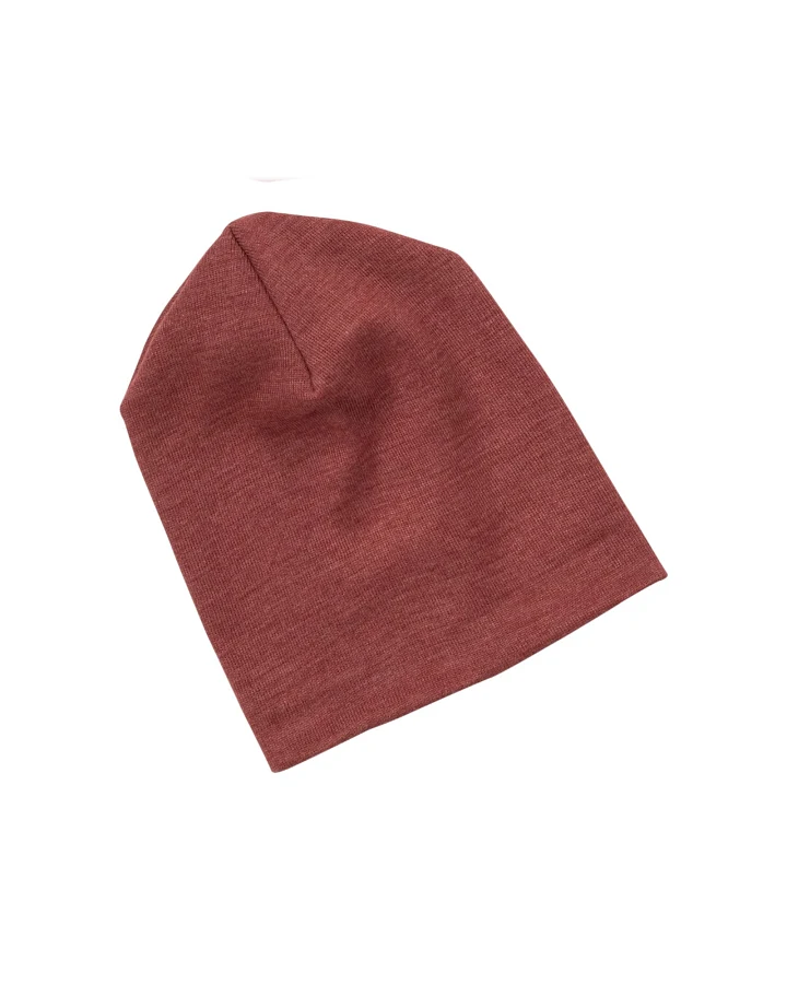 Engel Natur Baby und Kinder Mütze Helmmütze Wolle Seide kupfer Gr.62/68 (41-44 cm)