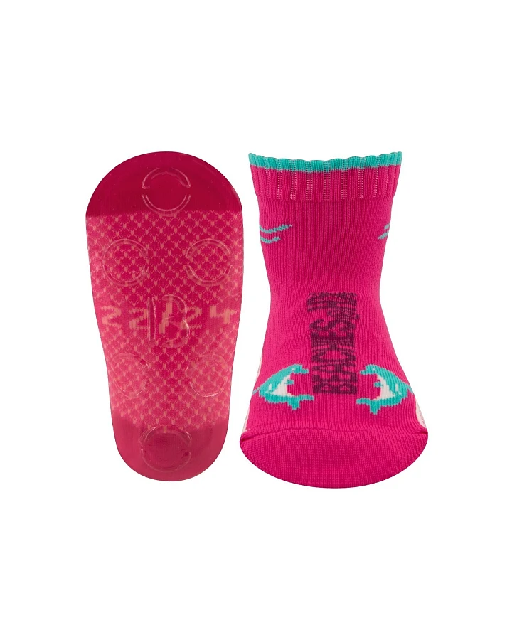 Kinder Beachies Strandsocken pink Delfin Gr.19/21